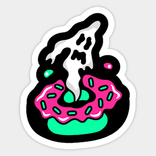 Ghost donut Sticker